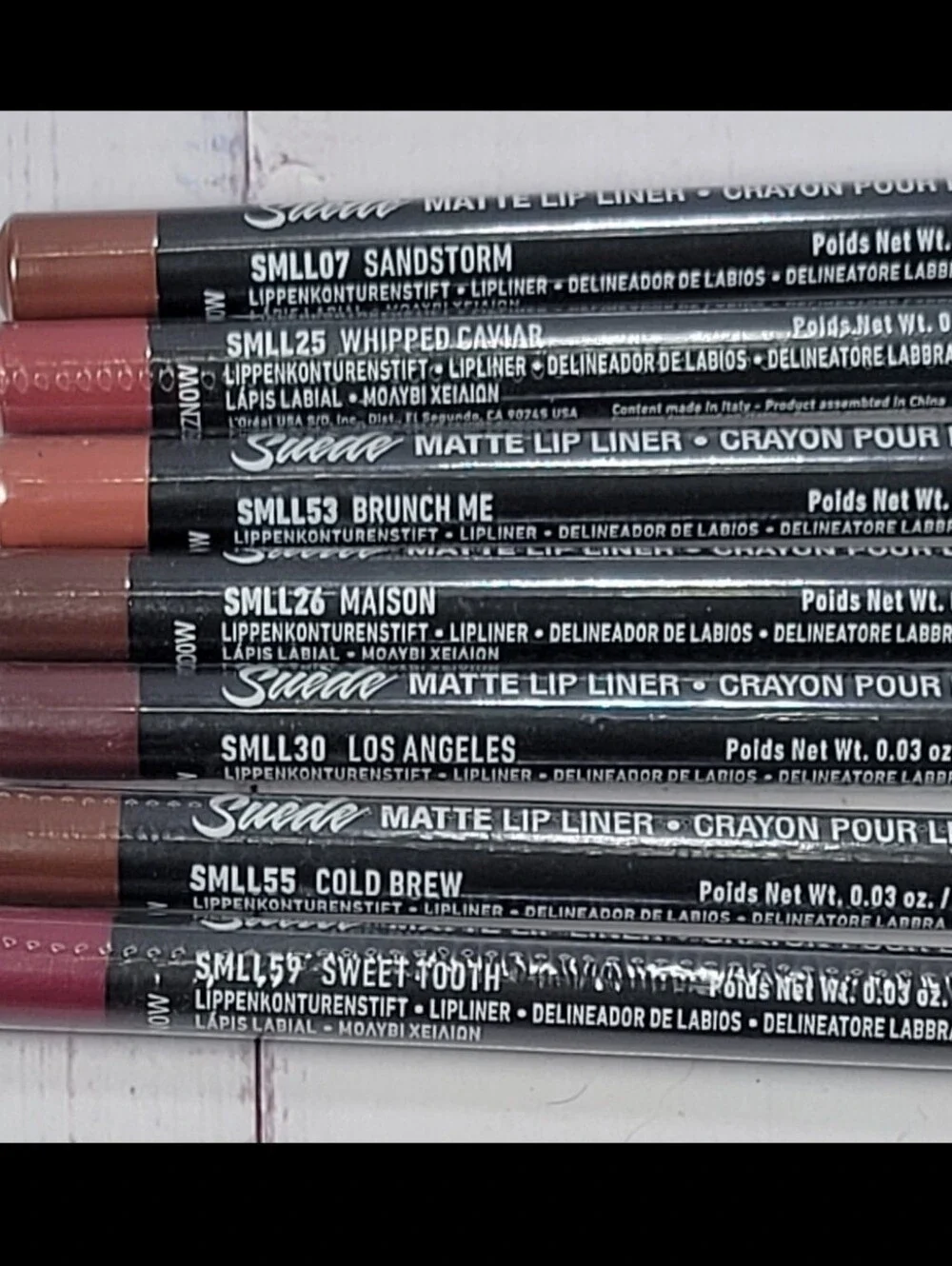 Nyx 7 Piece Suede Matte Lip Liner Bundle NEW!